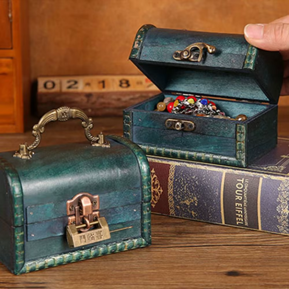 Valise en bois Antique