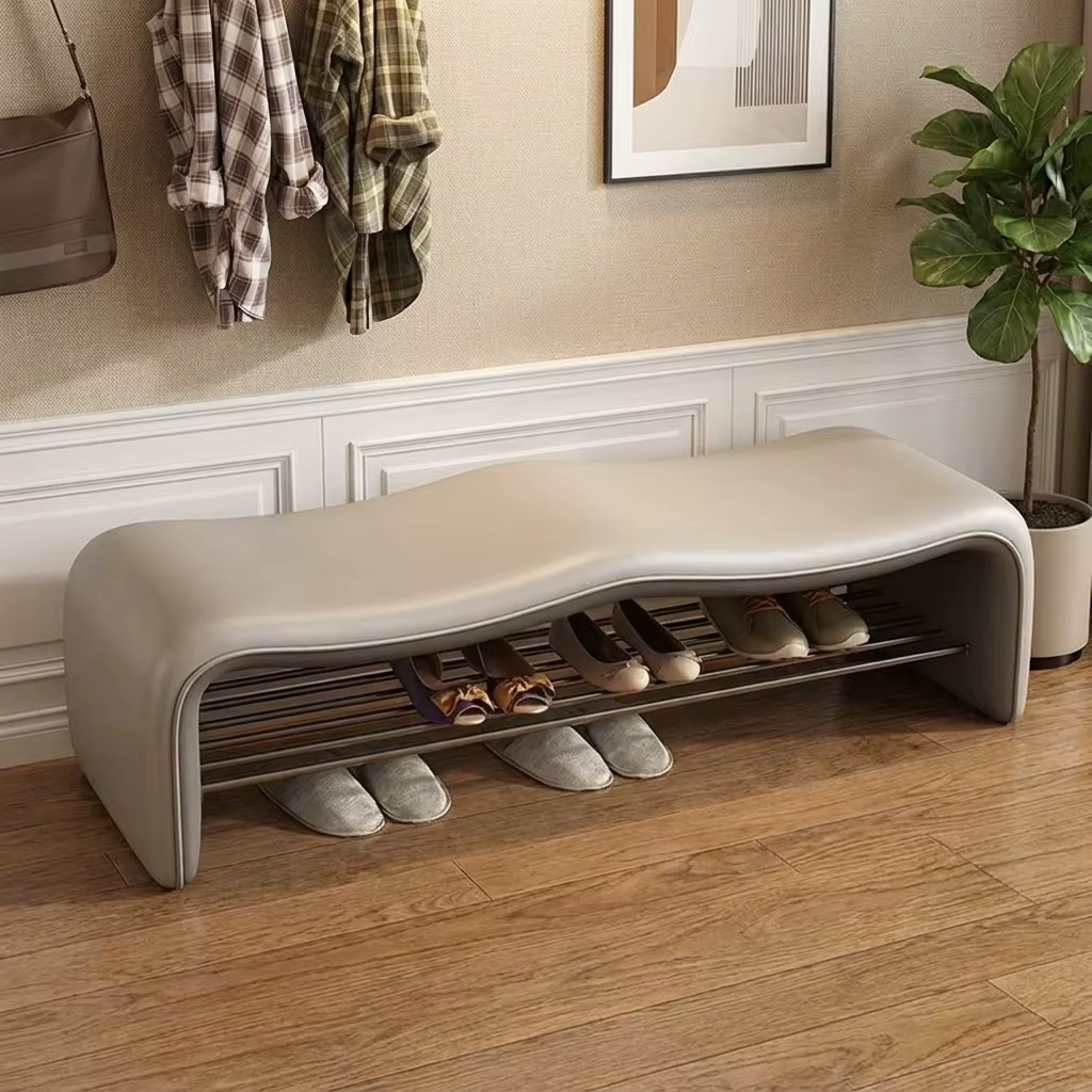 Banc de rangement à chaussures italien de luxe élégant