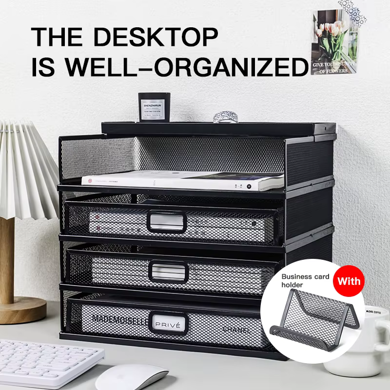 Support de rangement de bureau avec tiroir