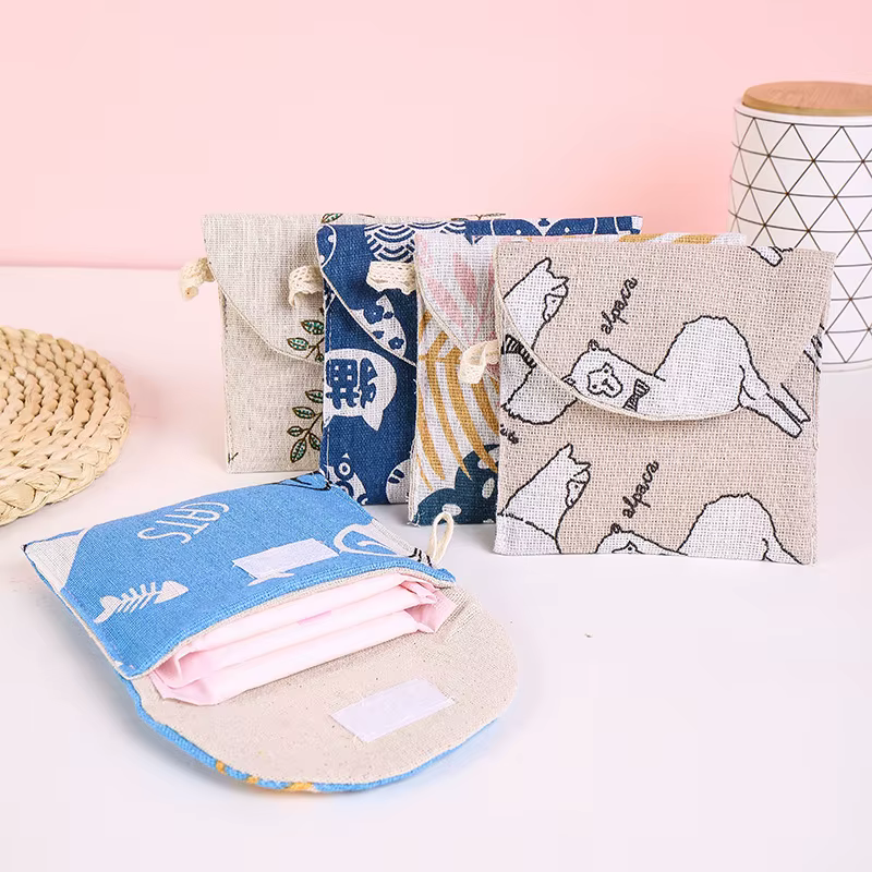 Sac de rangement de serviettes hygiéniques pour femmes et filles