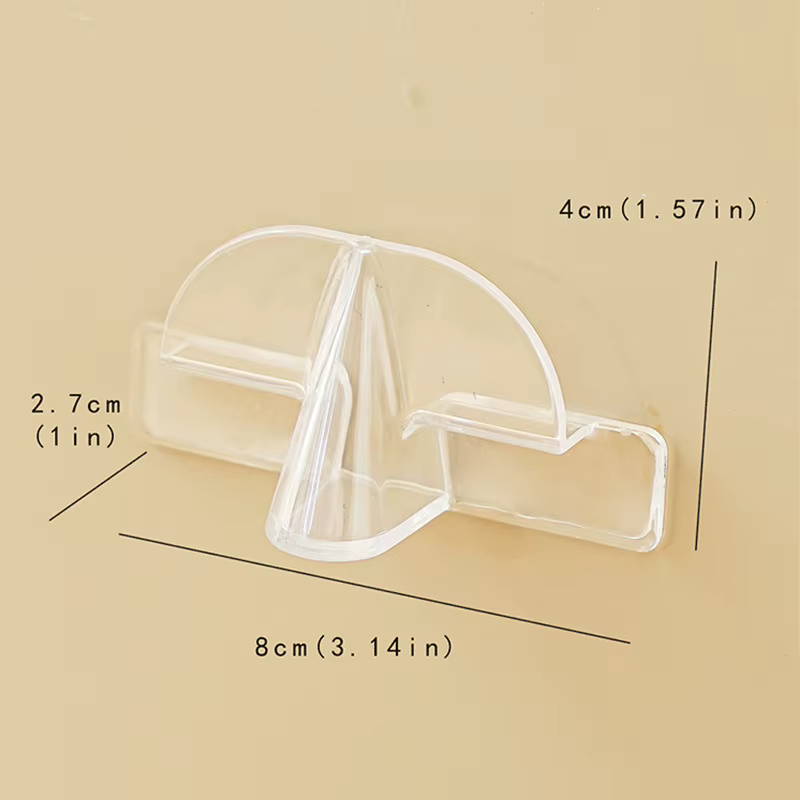 Support de rangement pour lunettes transparent mural sans perçage
