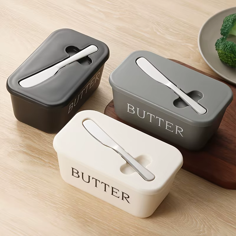 Boîte à beurre avec couteau