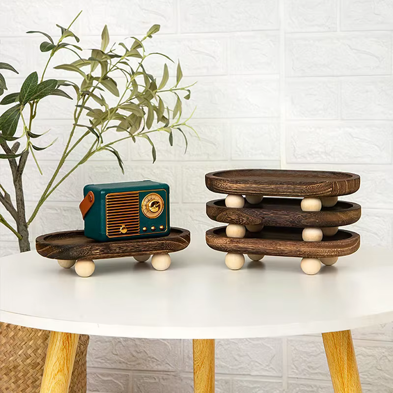Plateau décoratif en bois