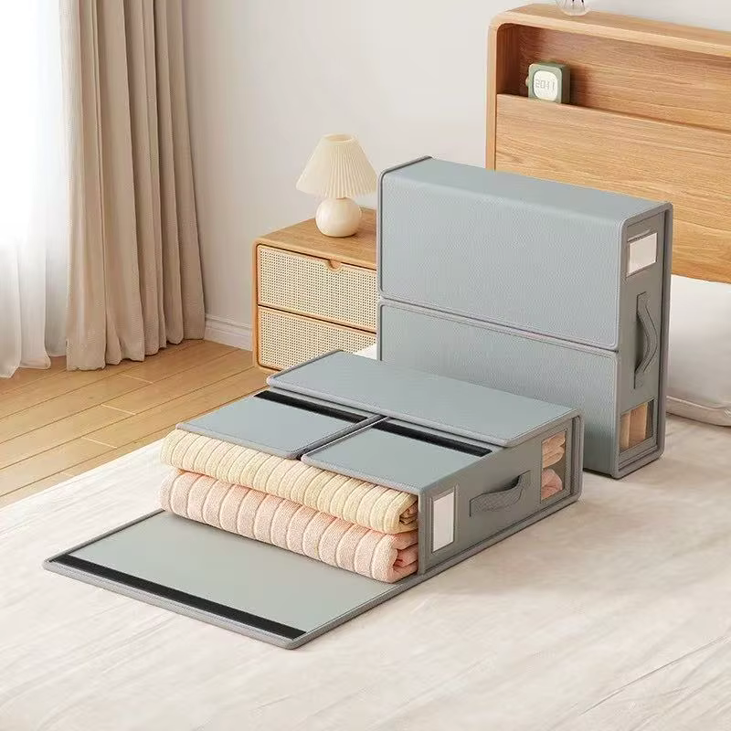 Boîte de rangement de feuilles de tissu Oxford