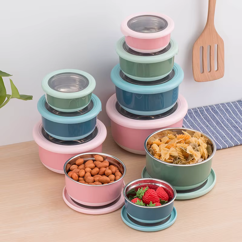 Boîte de conservation des aliments frais en acier inoxydable