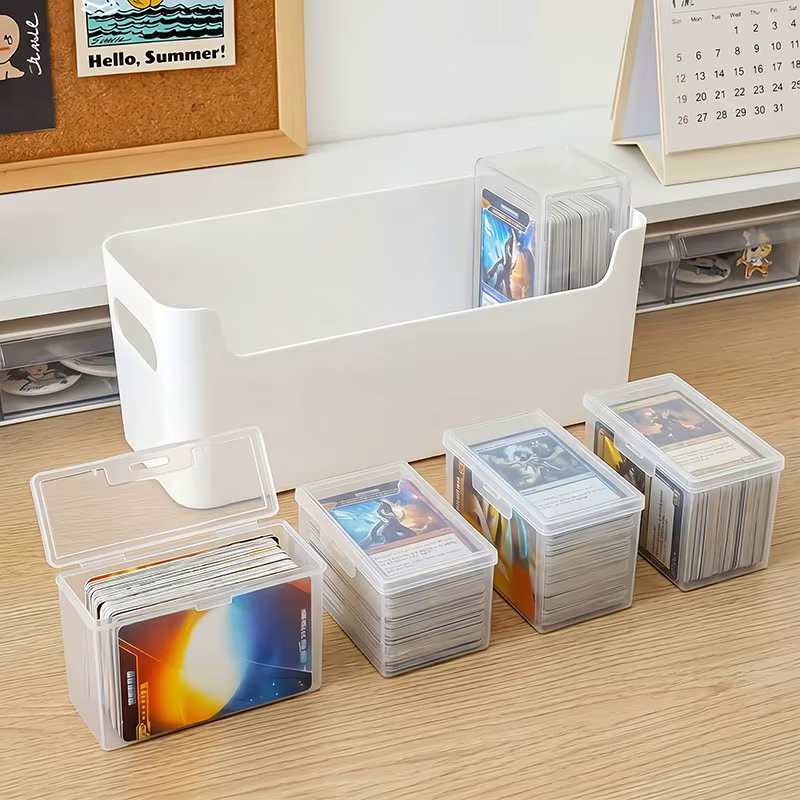 Boîtes de rangement de cartes transparentes