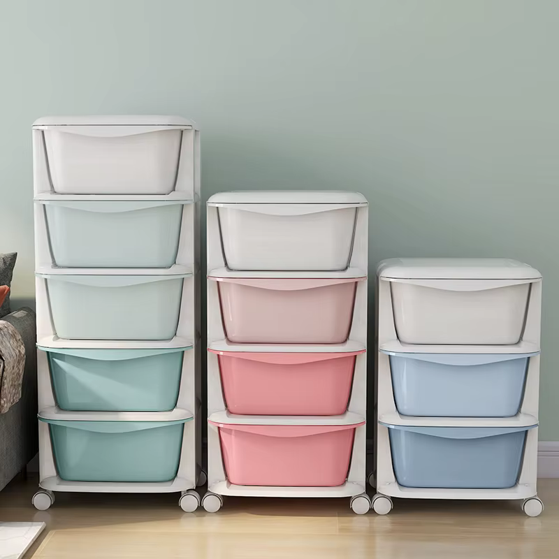 Tiroir en plastique type armoire de rangement multicouche