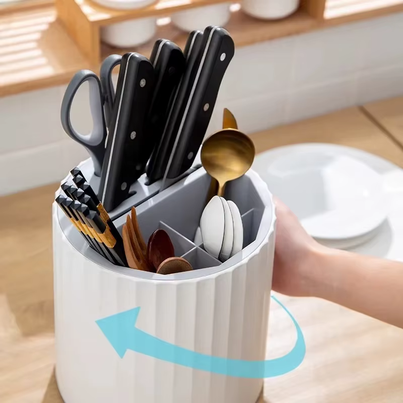 Support de rangement rotatif pour couteaux de cuisine