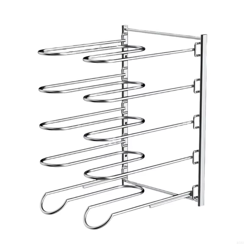 Rangement casseroles en métal à 5 ​​niveaux