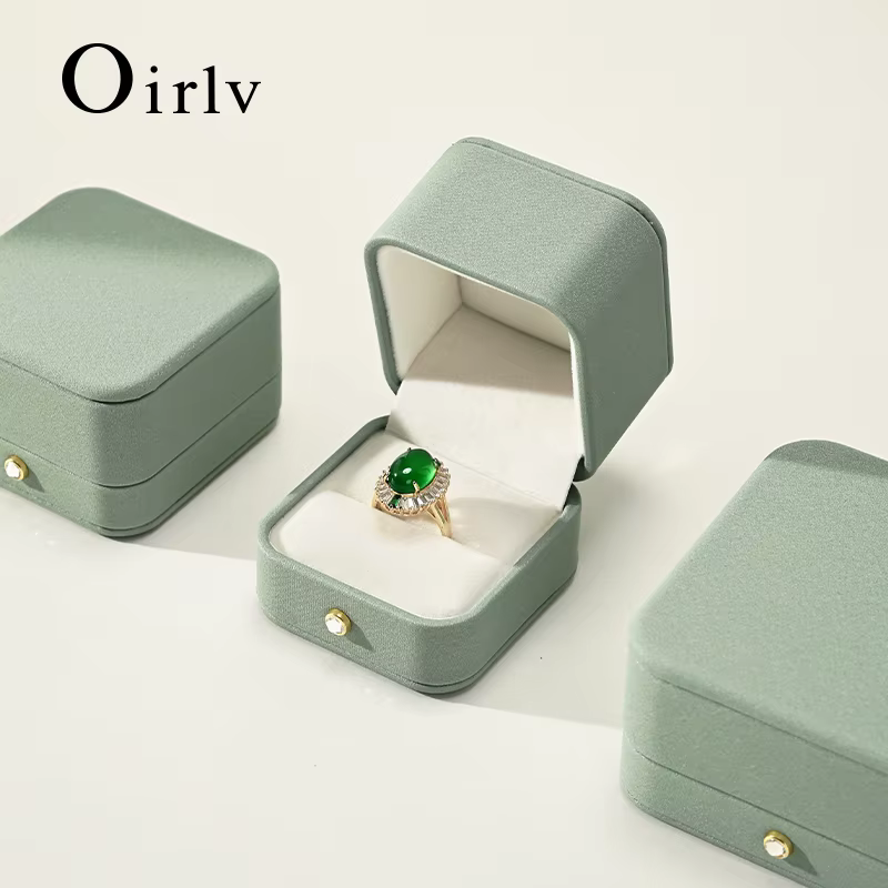 Oirlv Boîte à bagues de mariage en cuir PU