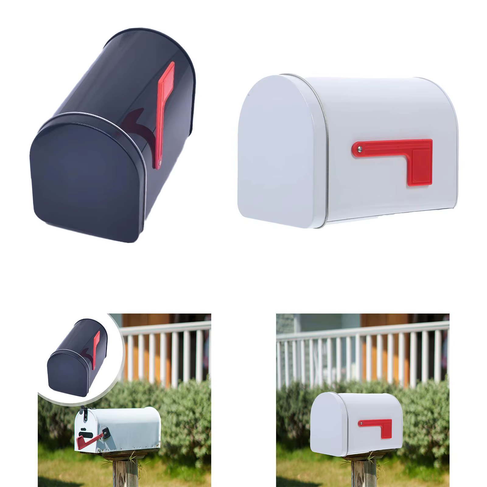 Boîte aux lettres en fer blanc
